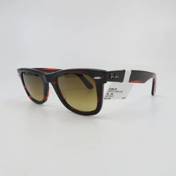 Ray-Ban RB 2140 1362/85 50mm WAYFARER Red/Brown Gradient New Unisex Sunglasses. - Picture 4 of 8